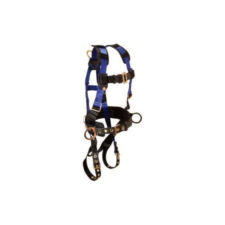 FallTech® 7073LX Foreman 3-D Full Body Harness, 3 D-rings, Size L/XL